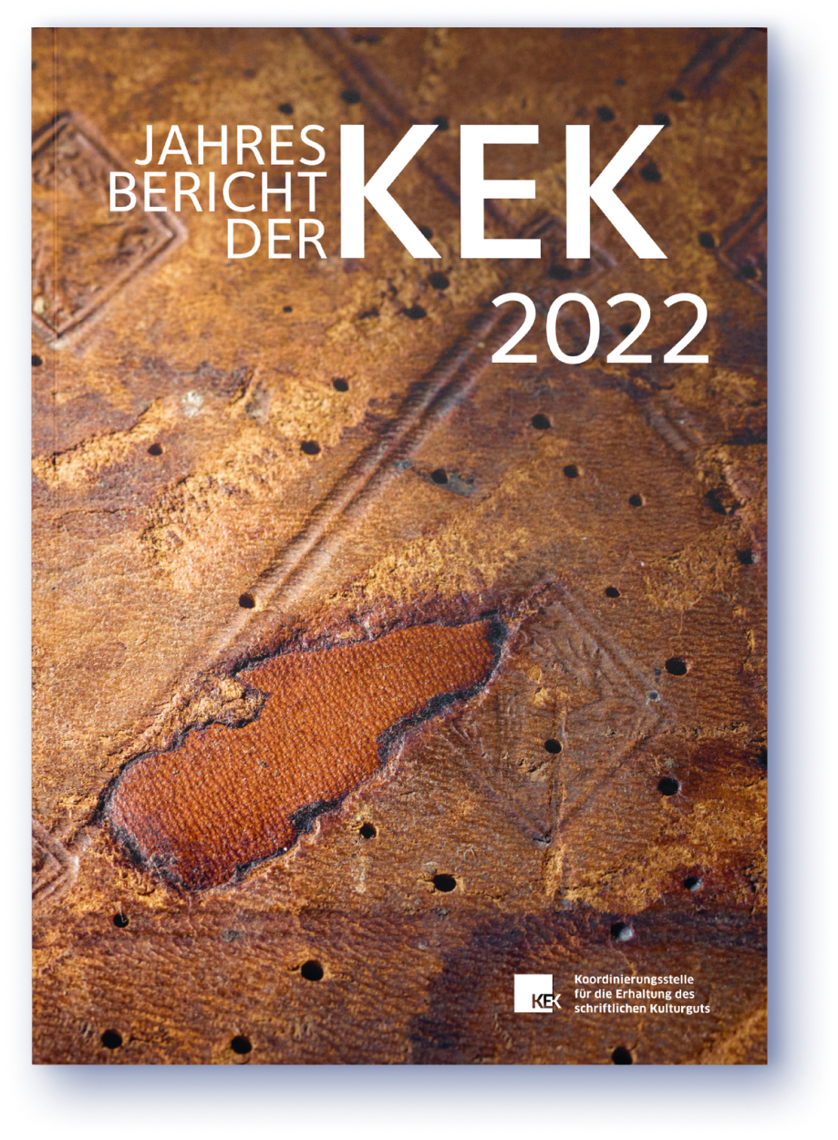 Das Cover des Jahresberichts der KEK 2022
